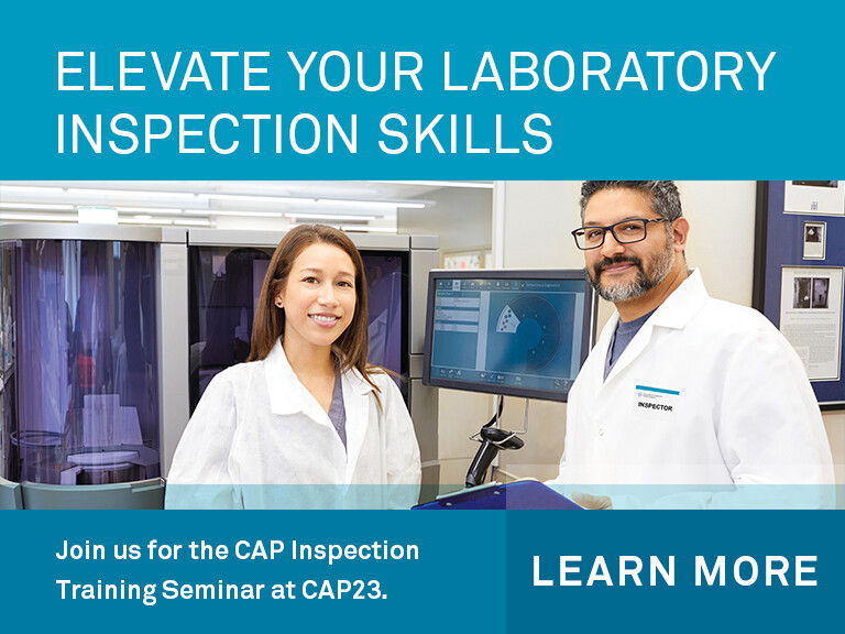 Inspection Tools and Training College of American Pathologists